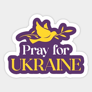 Pray for Ukraine Sticker